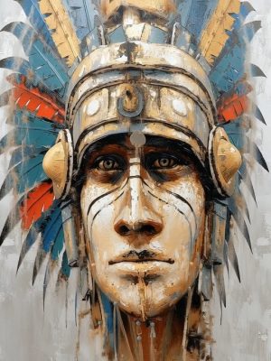 AF_Culture_Mexico_Expressionist_Portrait_Mayan-Spirit_v03