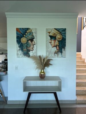 mayan finished on wall