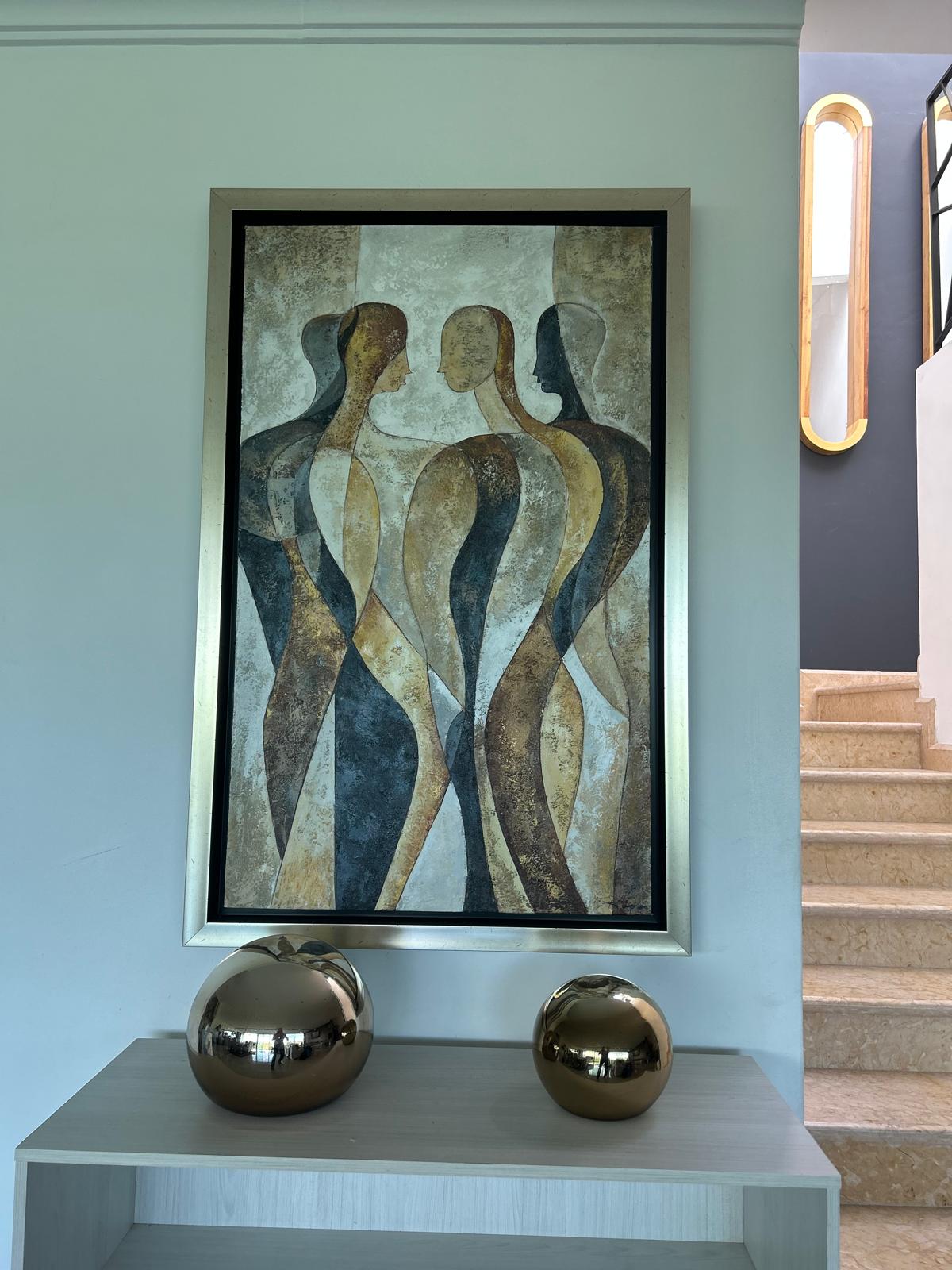 ArtFlux Gallery finished painting on wall