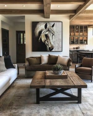 AF_Animals_Horse_Realistic_Square_White-Beauty_v01_Mockup_Livingroom