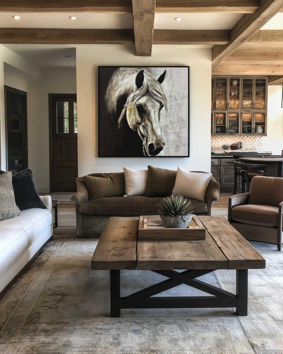 AF_Animals_Horse_Realistic_Square_White-Beauty_v01_Mockup_Livingroom