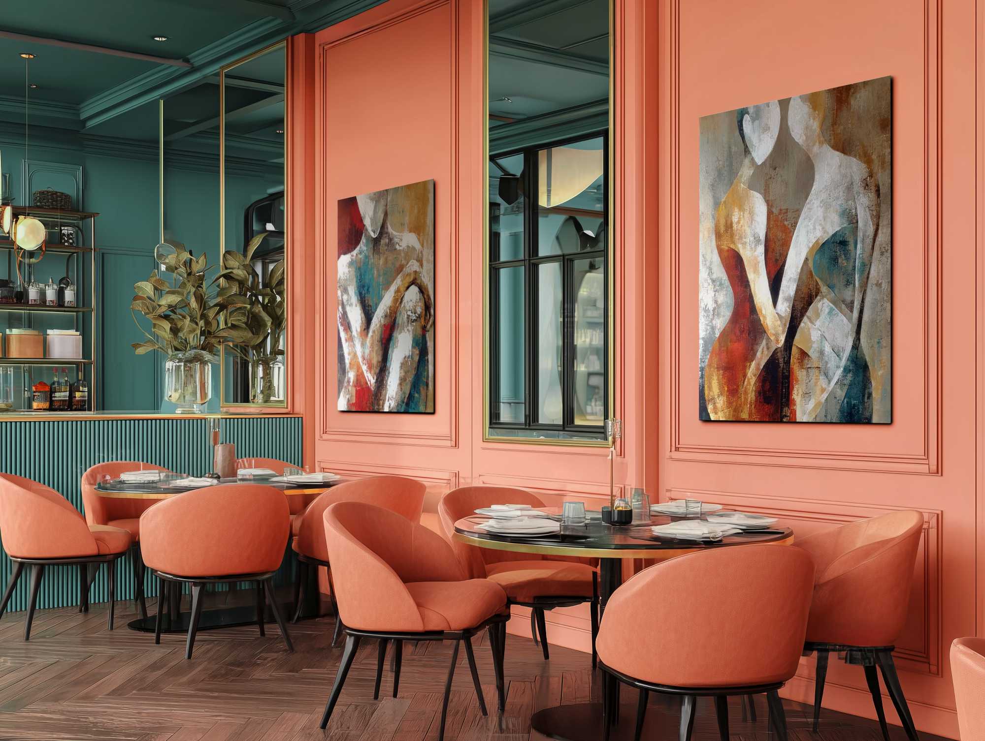 AF_Figures_Form_Expressionist_Portrait_Abstract-Grace_v01_v02_Mockup_Restaurant