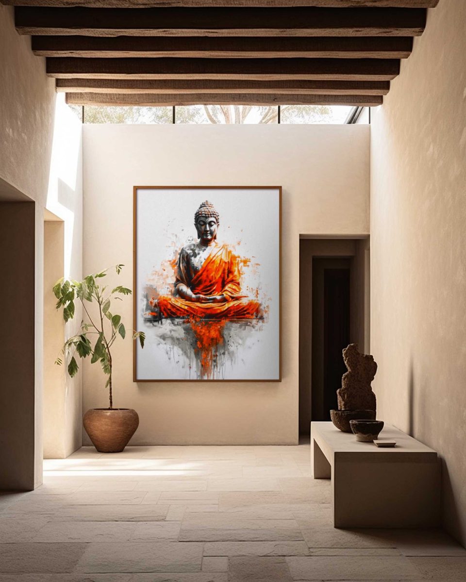 AF_Culture_Spiritual_Expressionist_Portrait_Buddha_v01_Mockup_Hallway