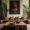 AF_Culture_Spiritual_Realistict_Portrait_Buddha_v01_Mockup_Livingroom