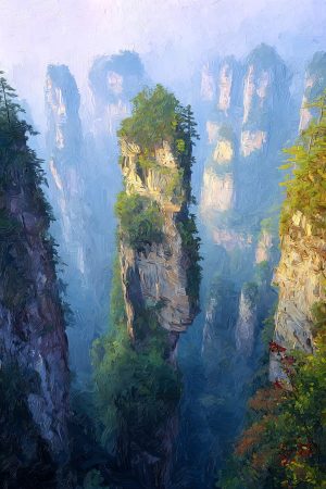 AF_Landscape_China_Expressionist_Portrait_Zhangjiajie-Dawn_v02