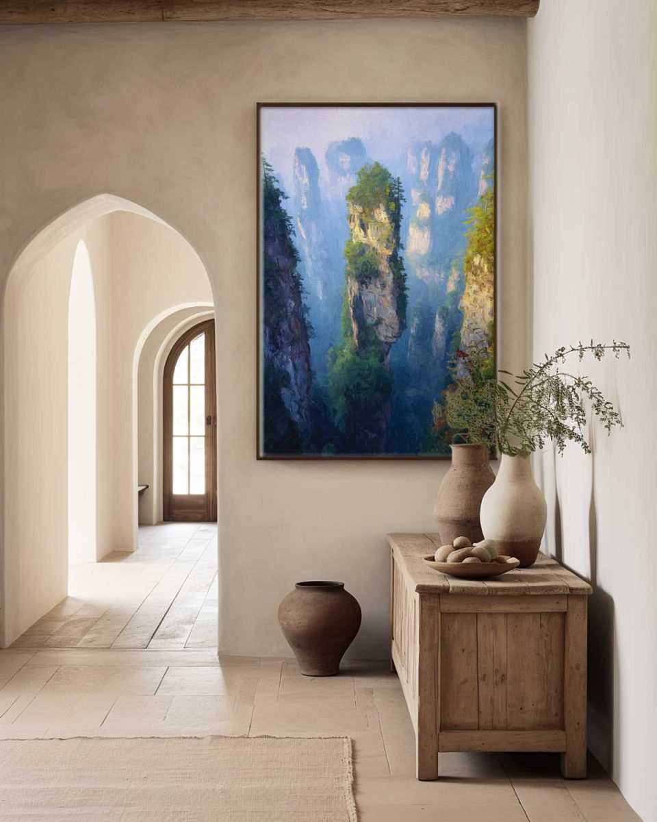 AF_Landscape_China_Expressionist_Portrait_Zhangjiajie-Dawn_v02_Mockup_Hallway